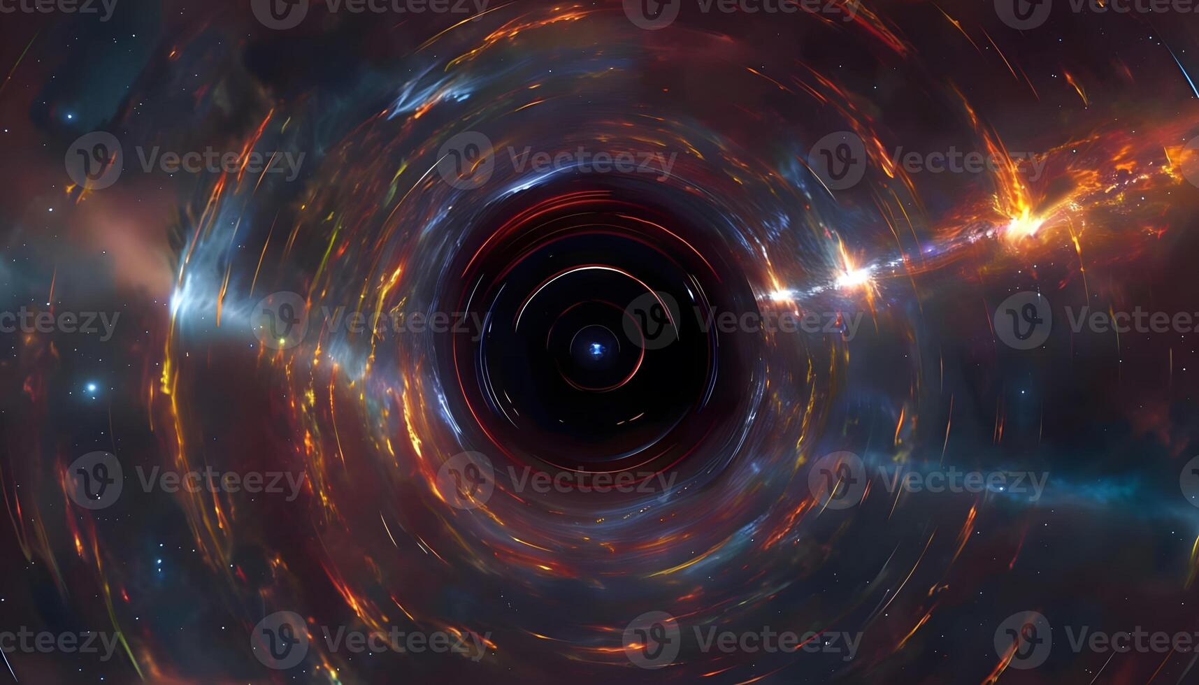 A black hole is seen in this image photo