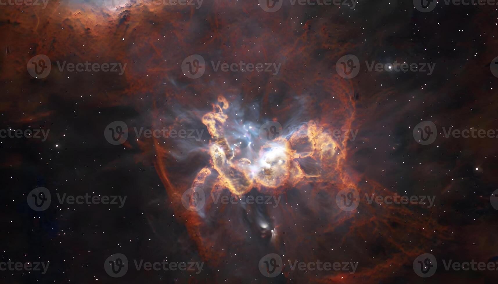 The crab nebula, a star forming region in space photo