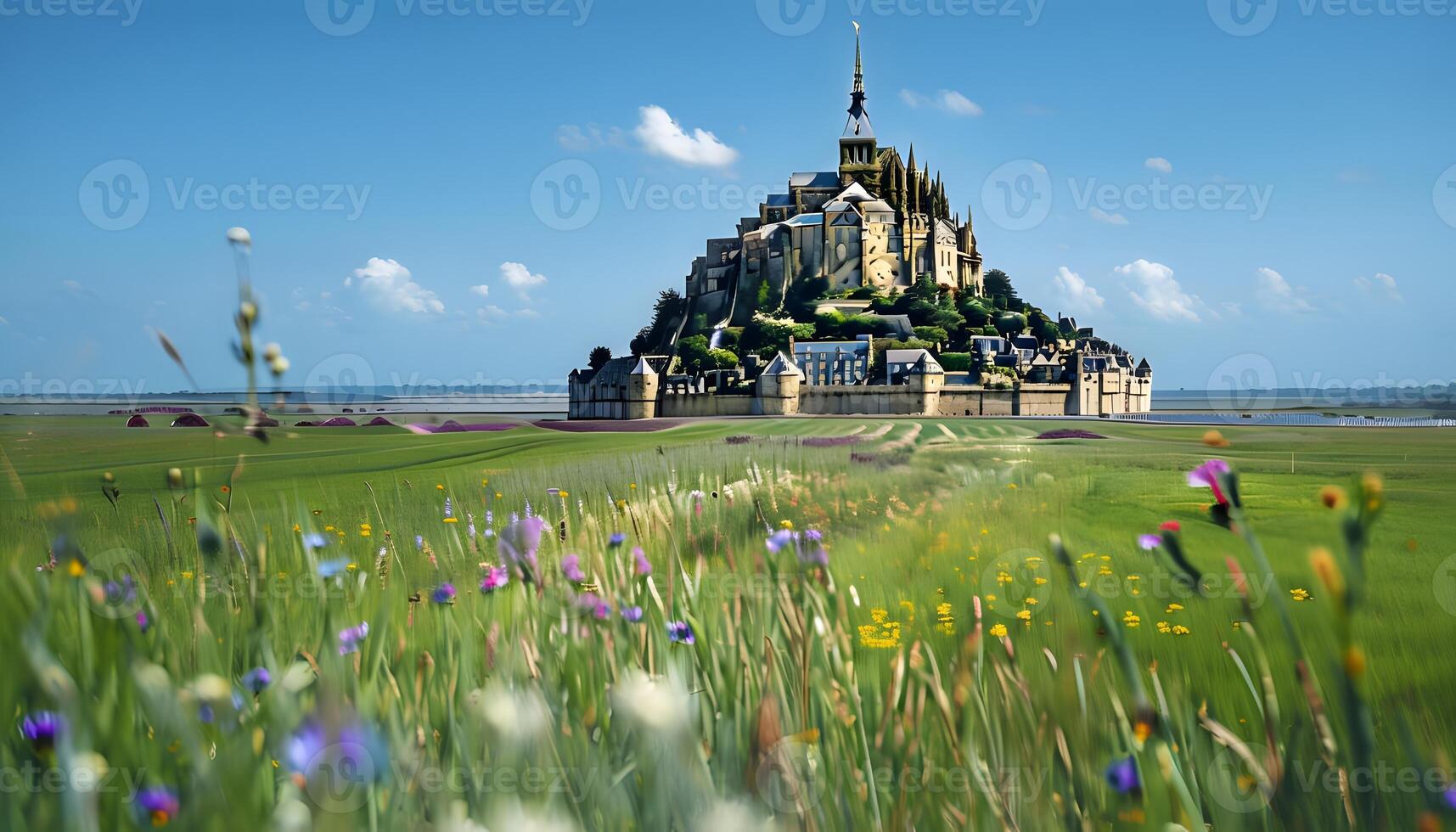 Mont saint michel, france photo