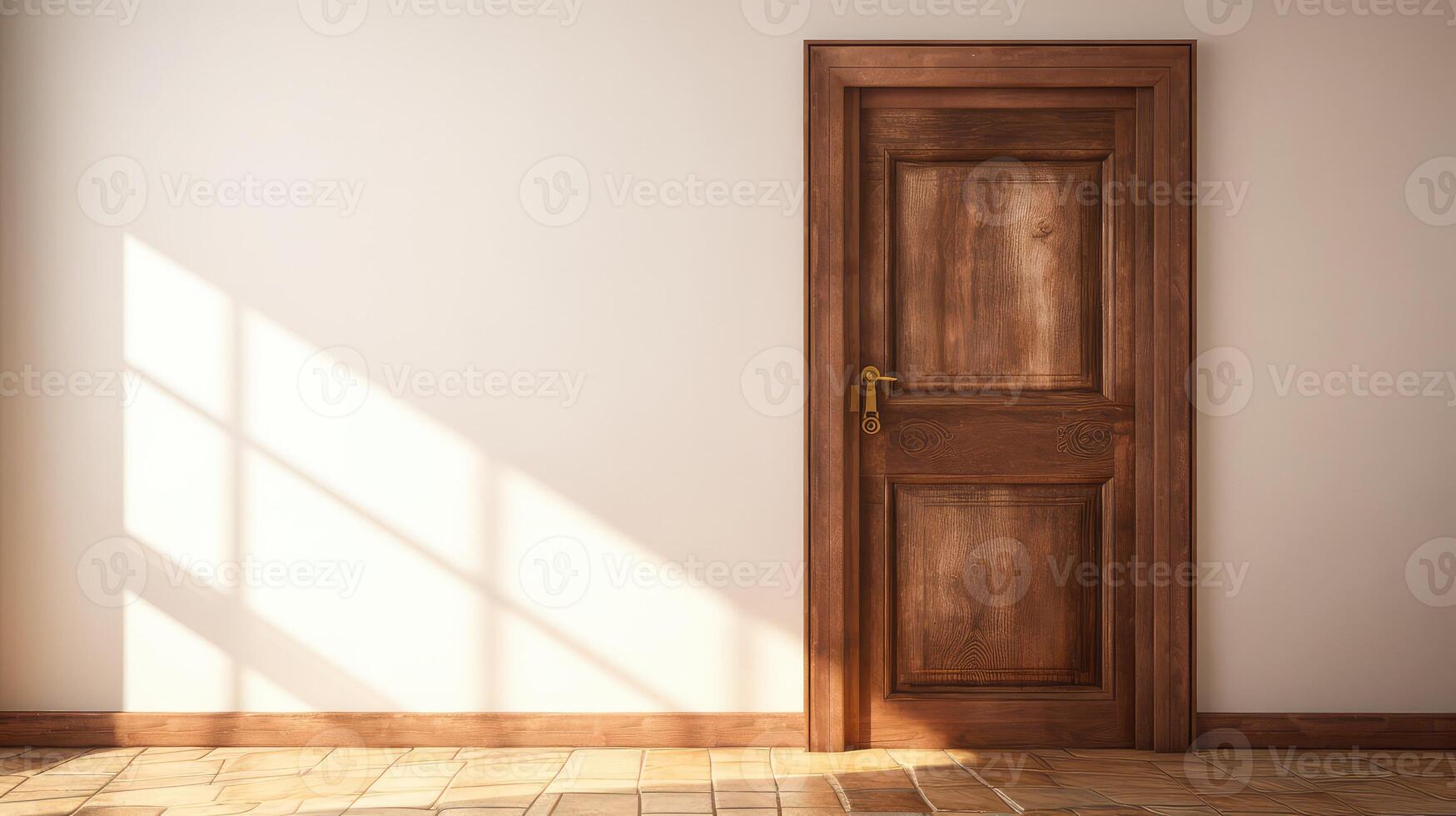 mystery open door isolated photo
