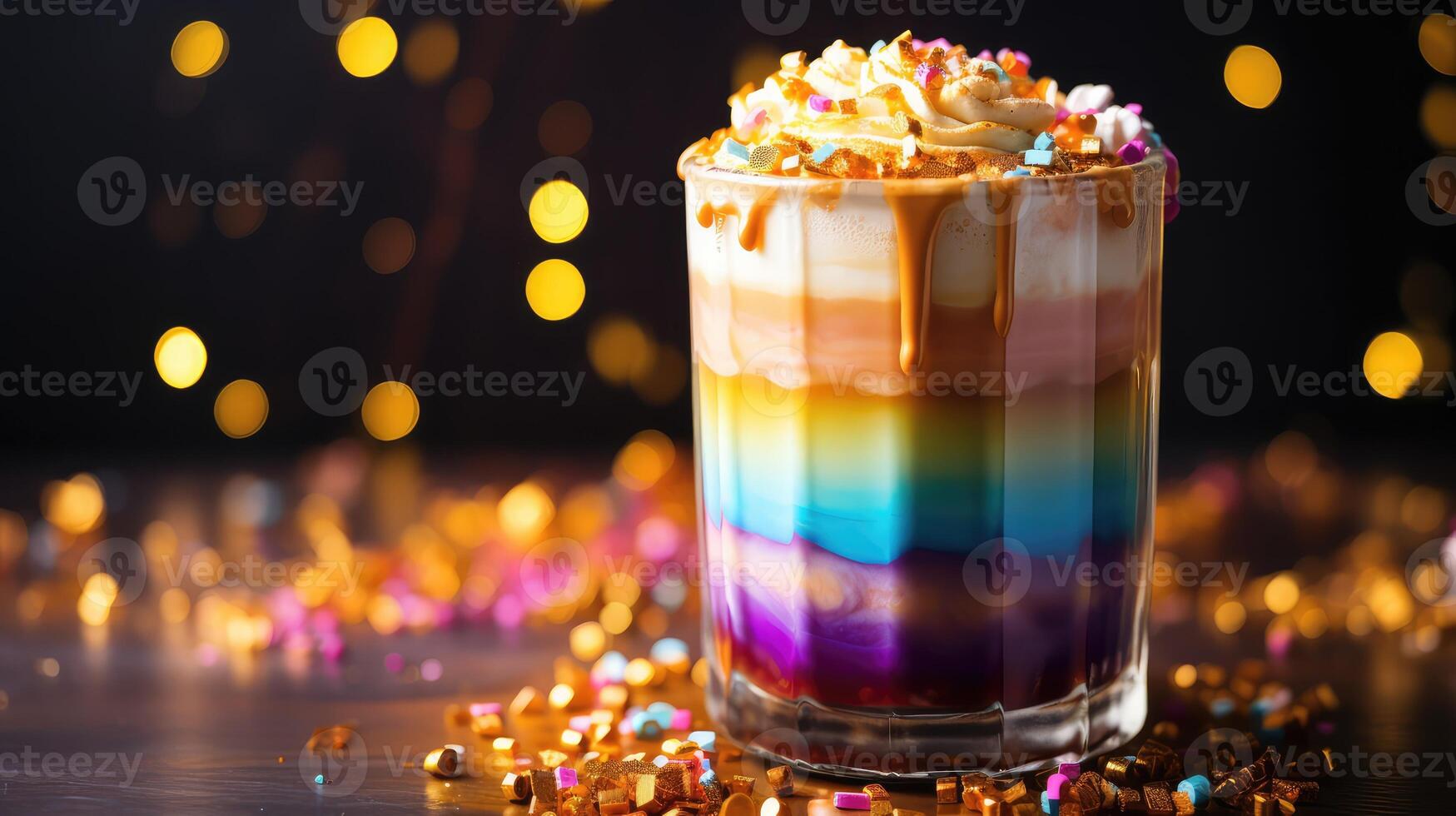 colorful unicorn coffee photo