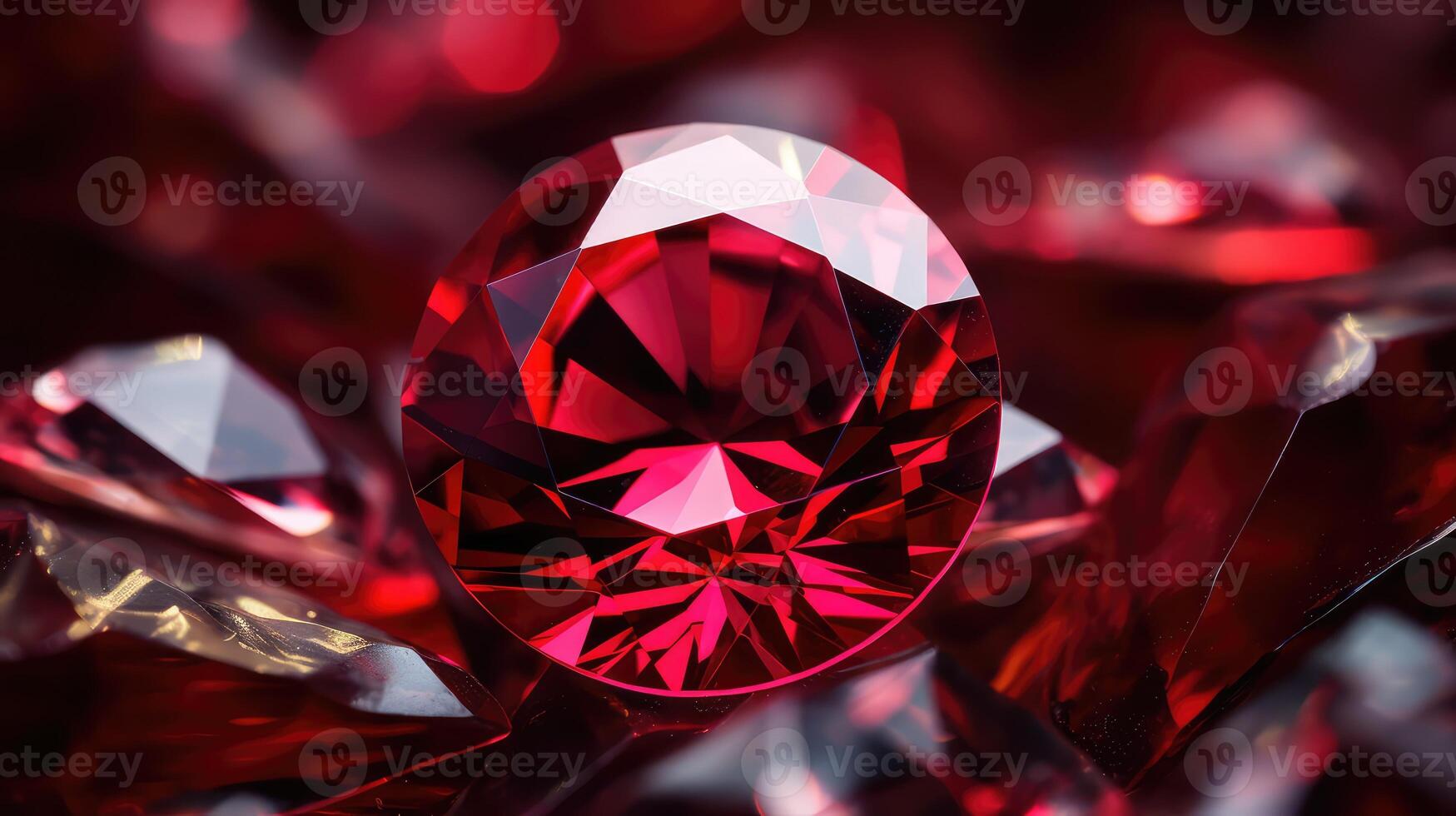 sparkling red gems photo