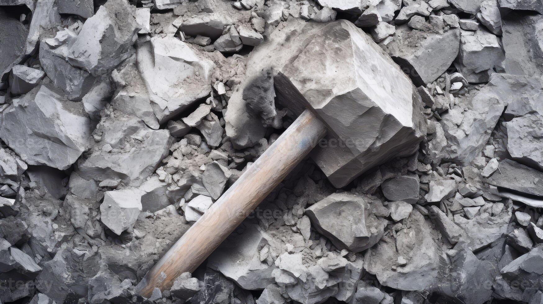 impact sledgehammer wall photo