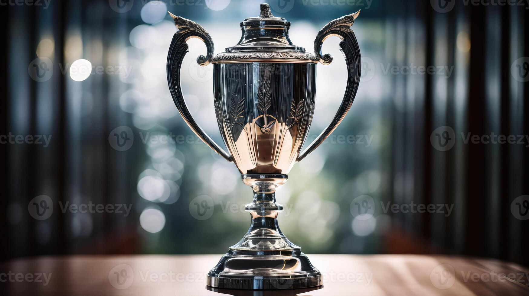 intricate silver trophy photo