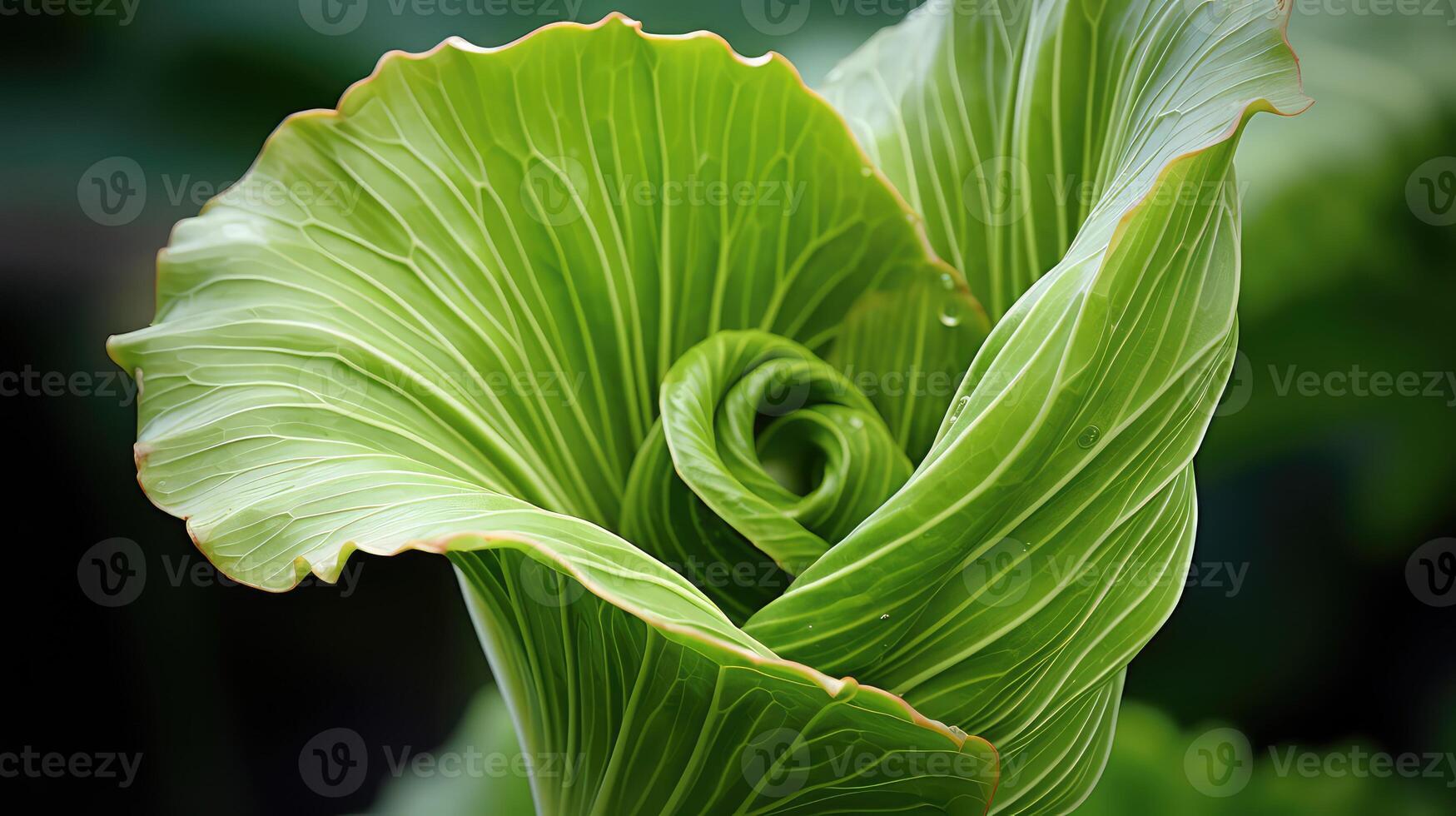 bud rhubarb leaf photo
