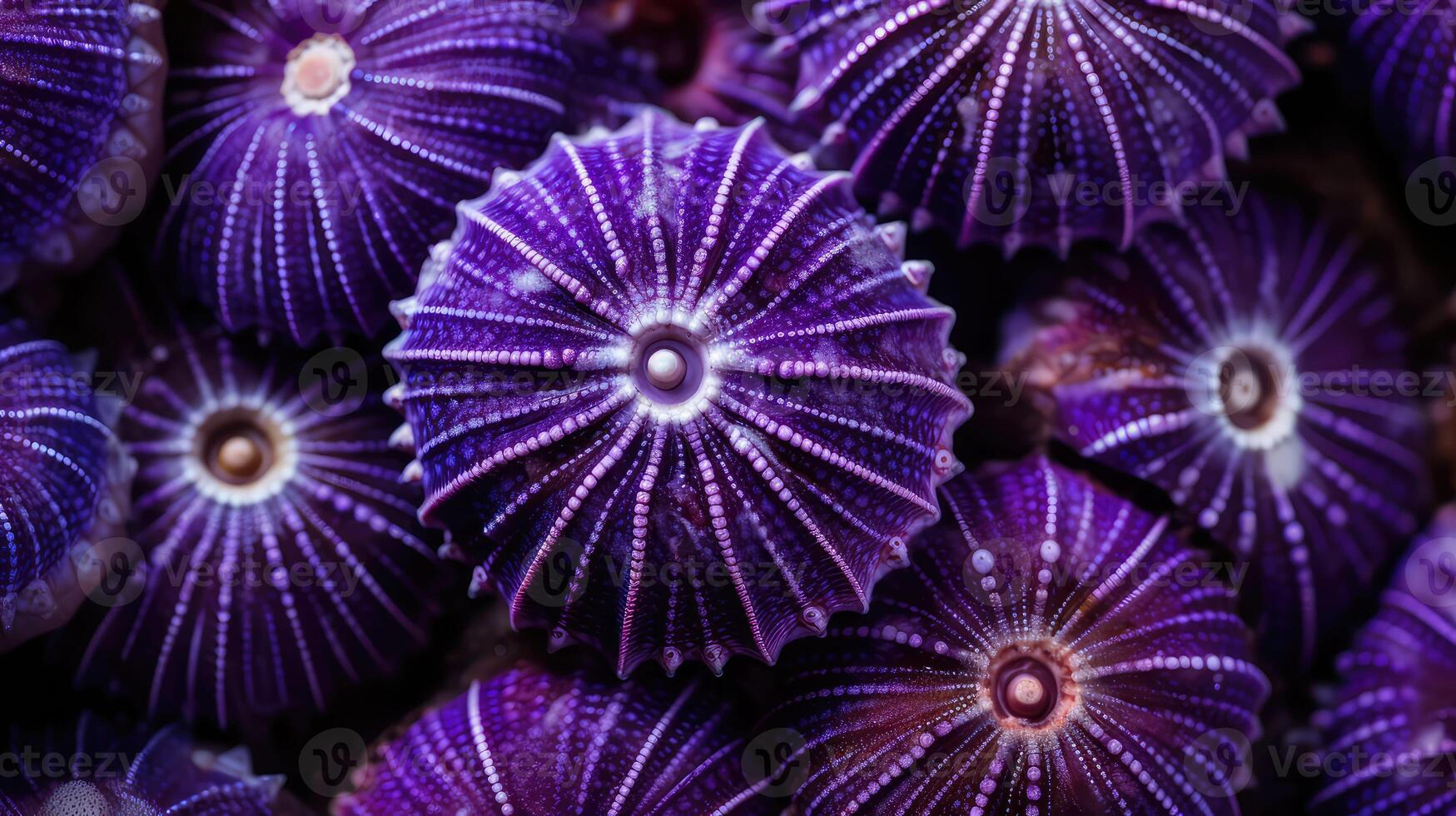 shell purple sea urchins photo