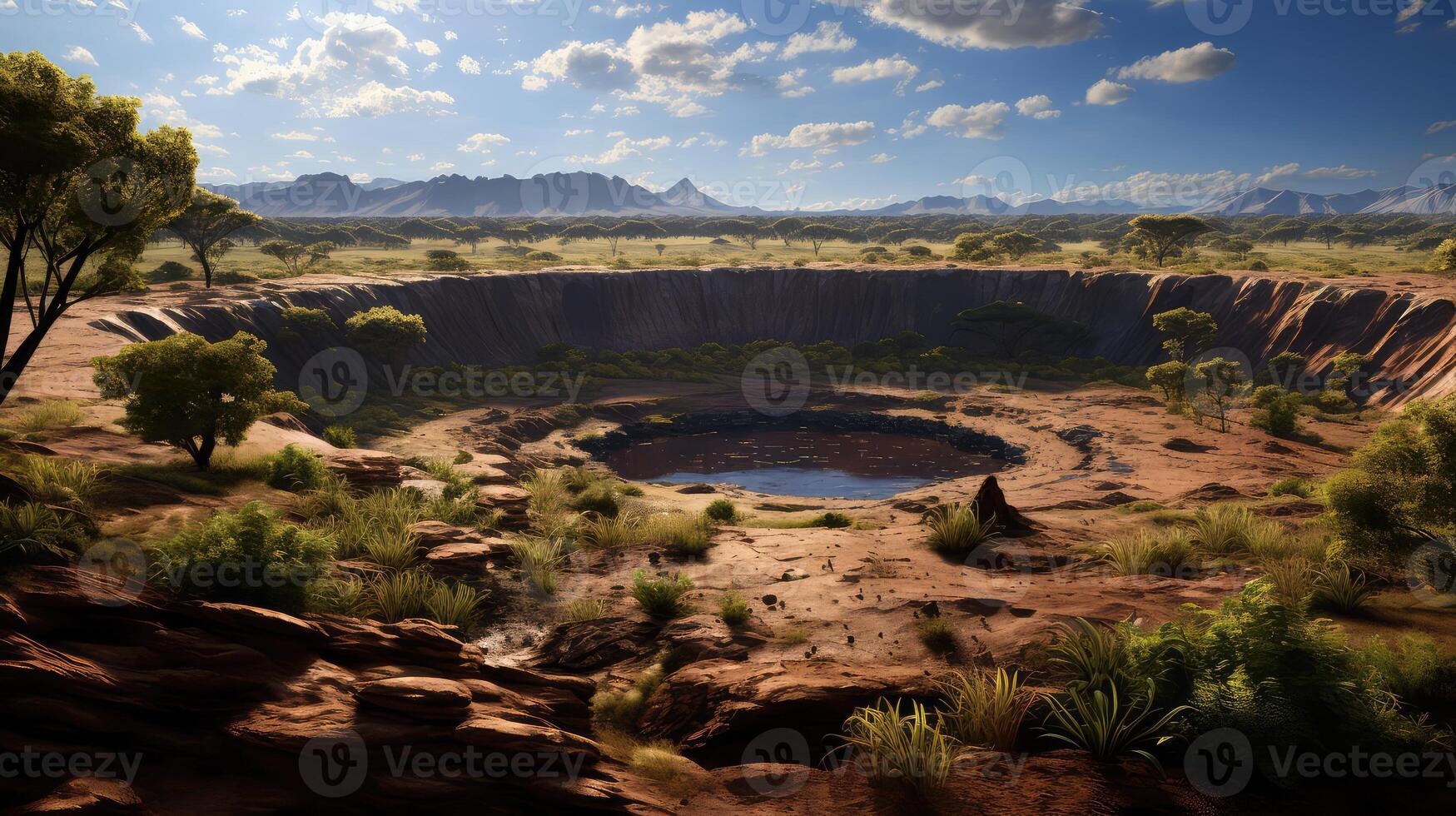 crater dinosaur asteroid photo