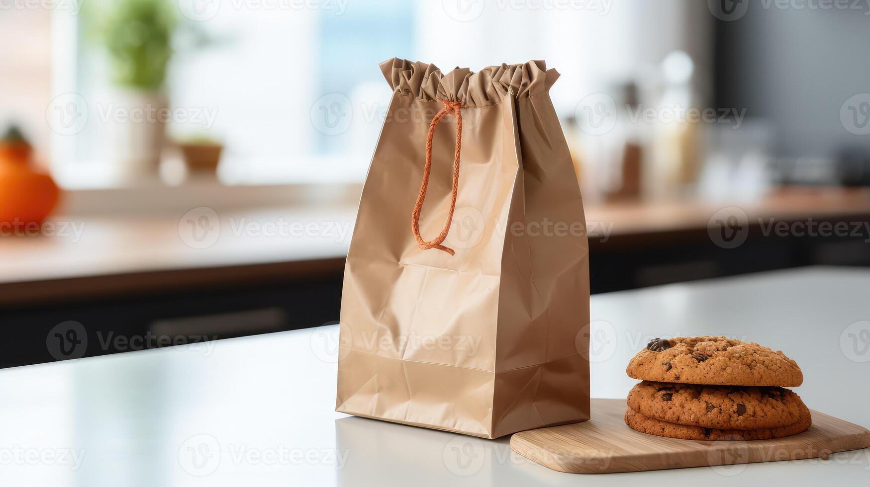 handwritten brown lunch bag photo
