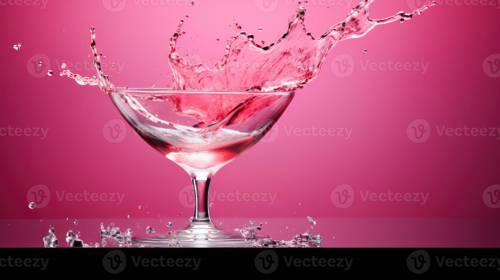 close splash martini pink photo