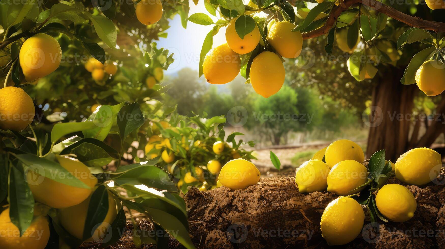 bloom ripe lemon yellow photo