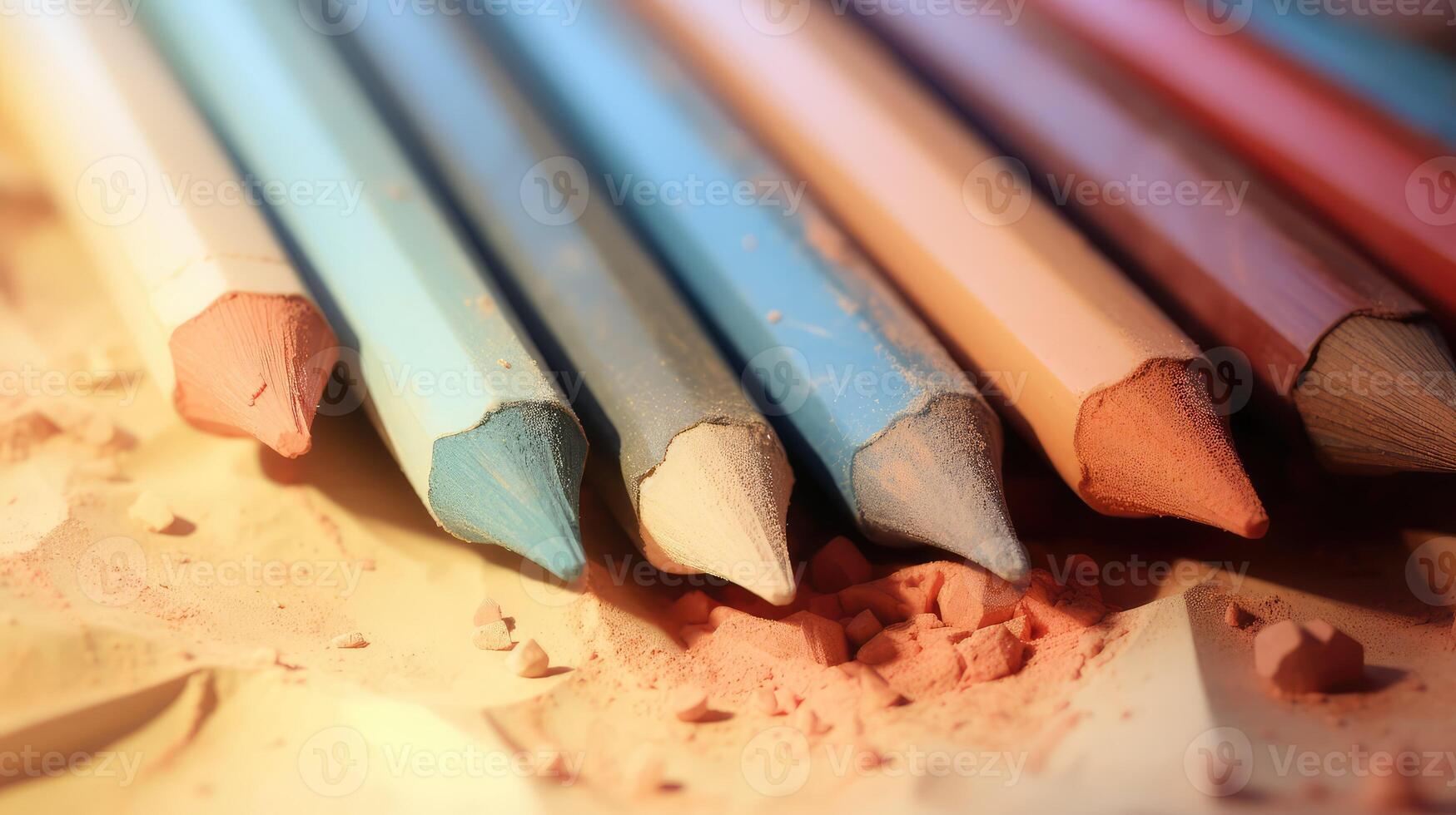 blending pastel crayons photo