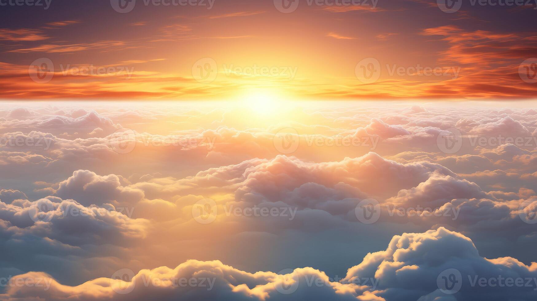expanse sun above clouds photo