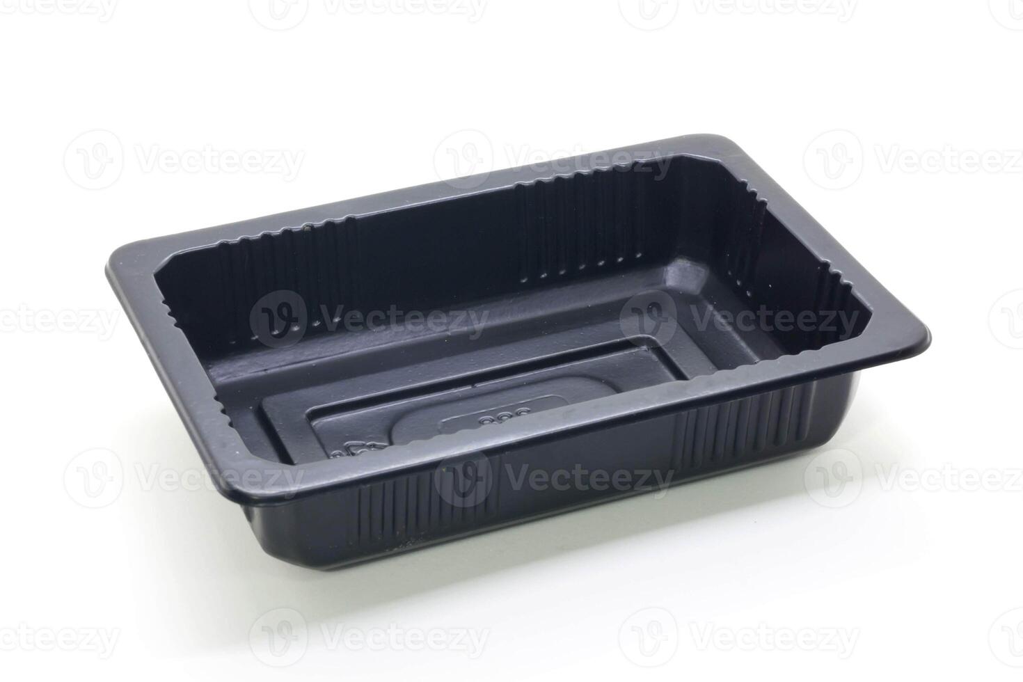 Black Plastic food container photo