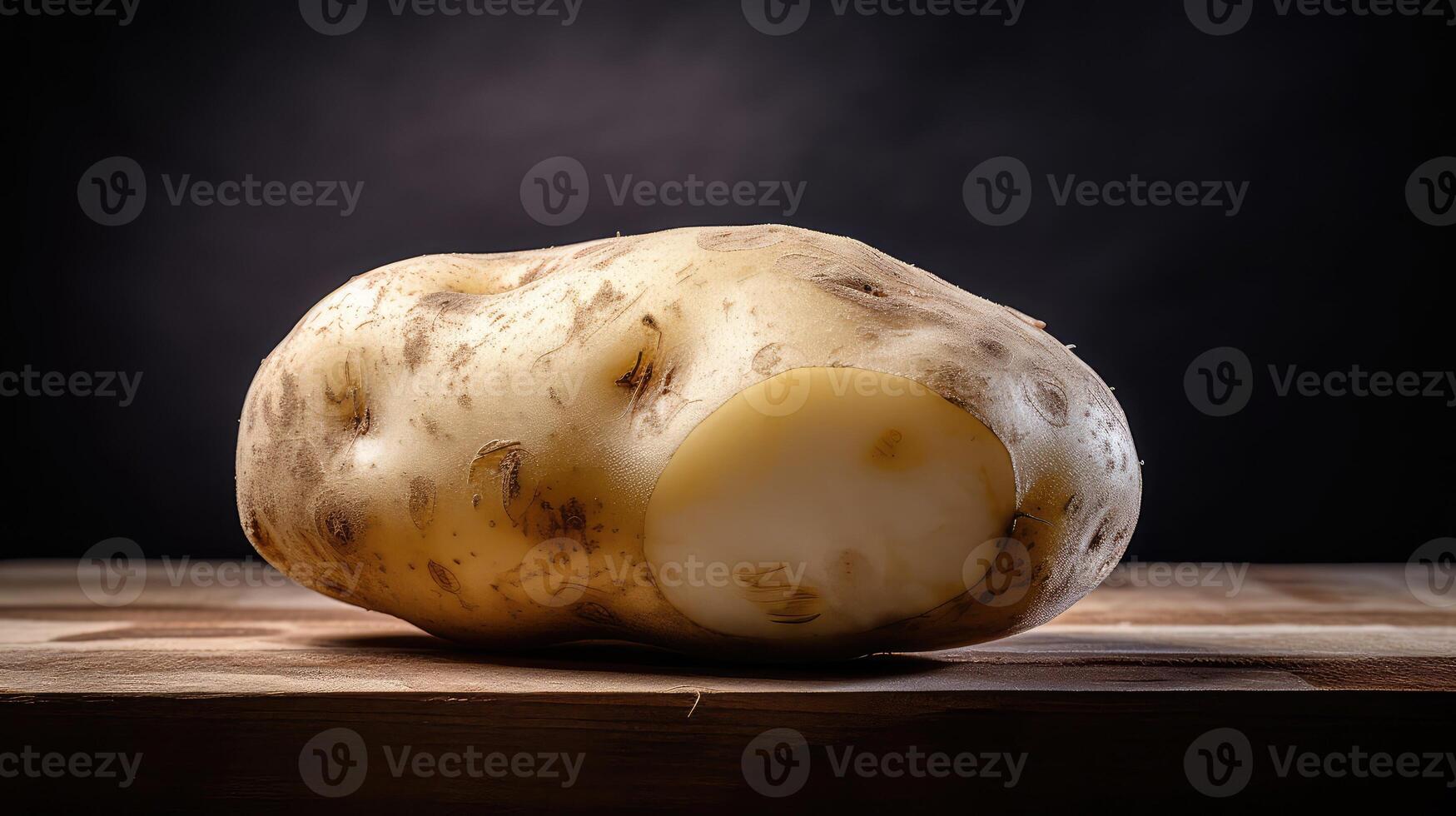 earthy half potato vegetable photo