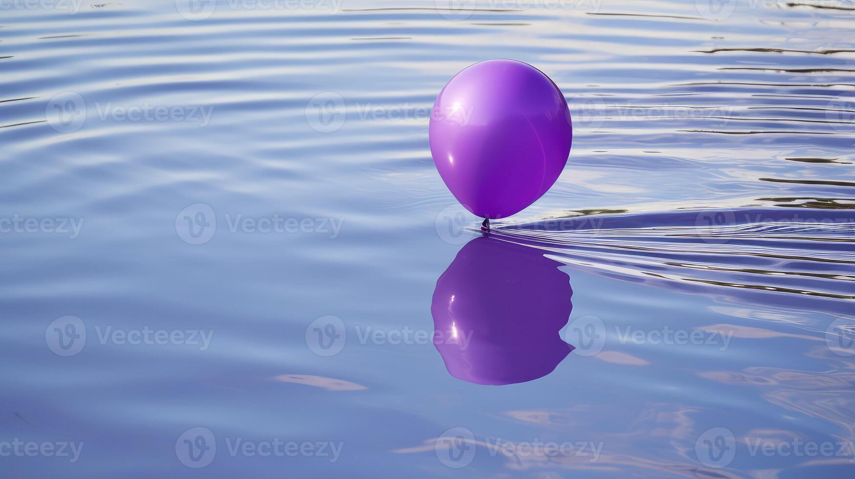 floating purple balloon photo