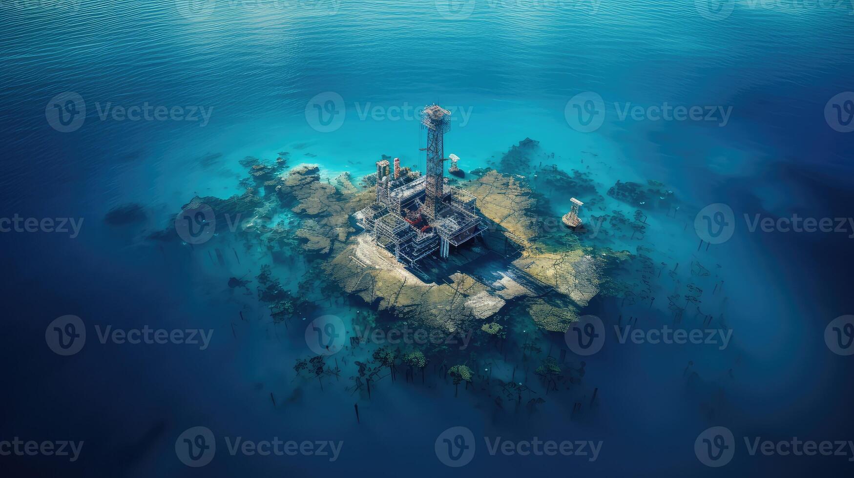 ocean oil drill photo