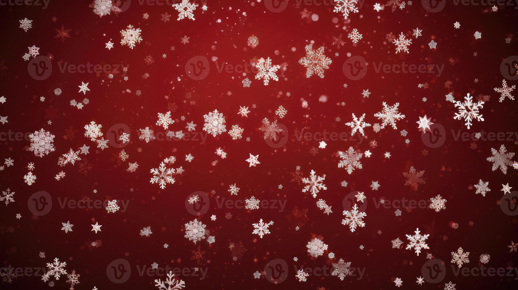 festive snowflakes red background photo