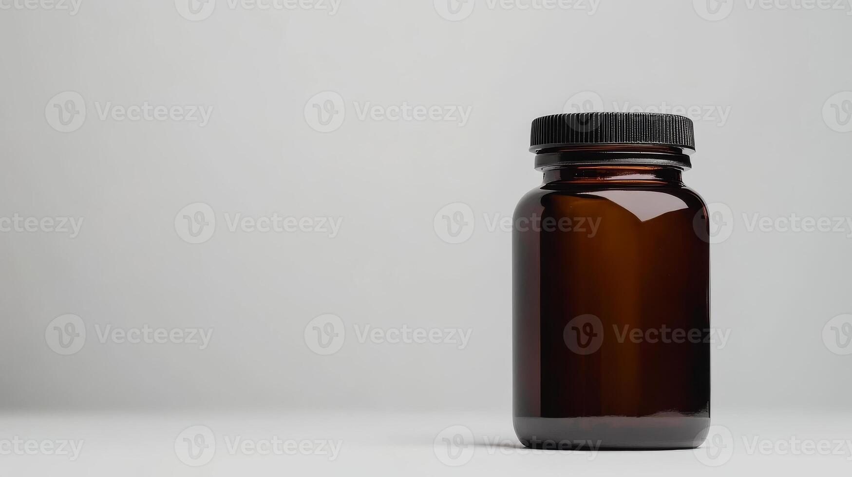 Small amber medicine bottle photo