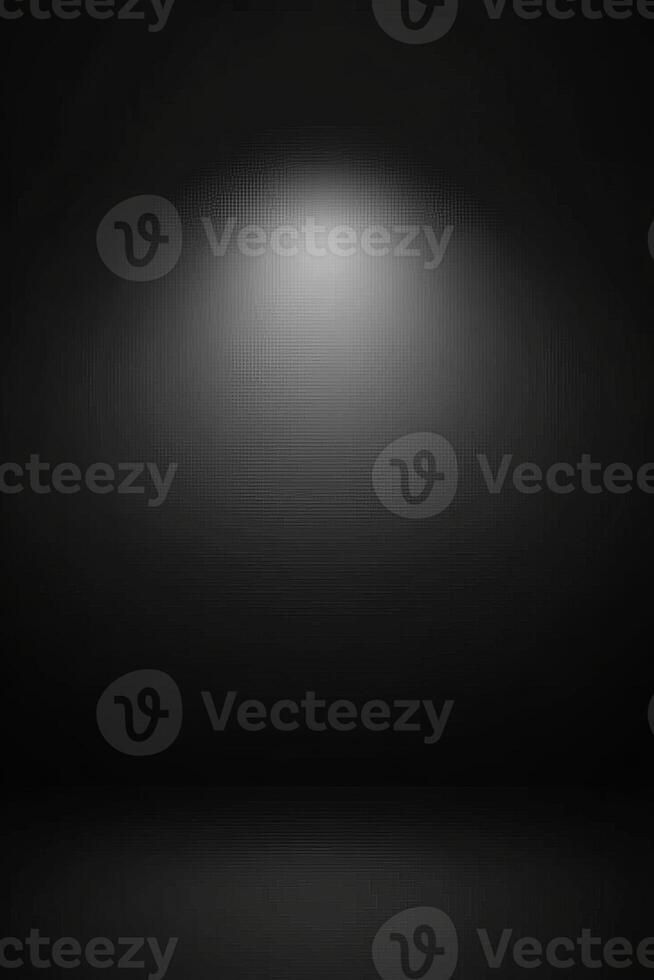 Dark studio backdrop with spotlight gradient effect photo