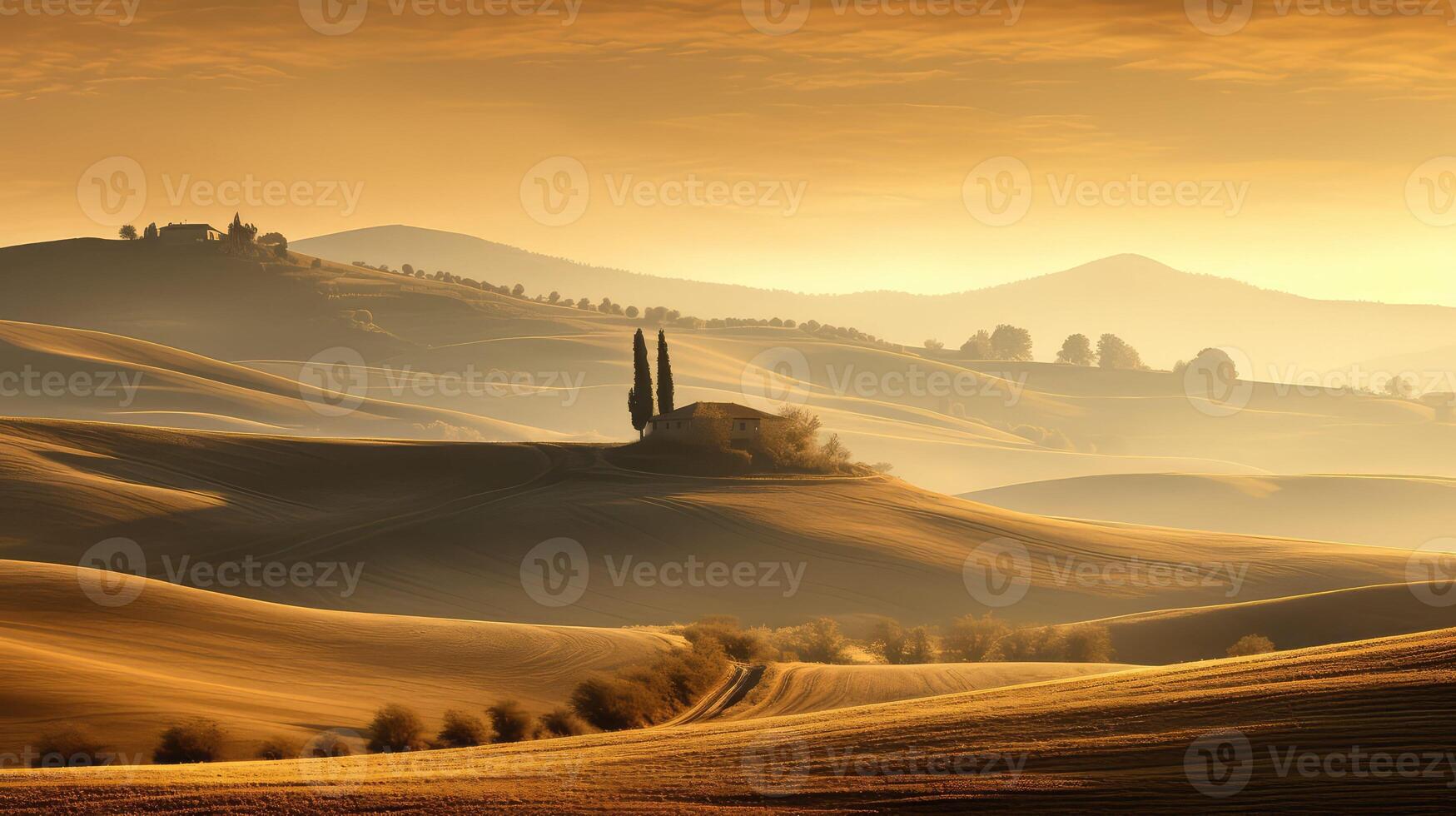 hills light gold photo