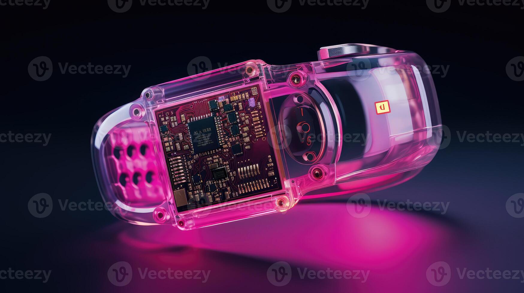 technology pink circuit photo