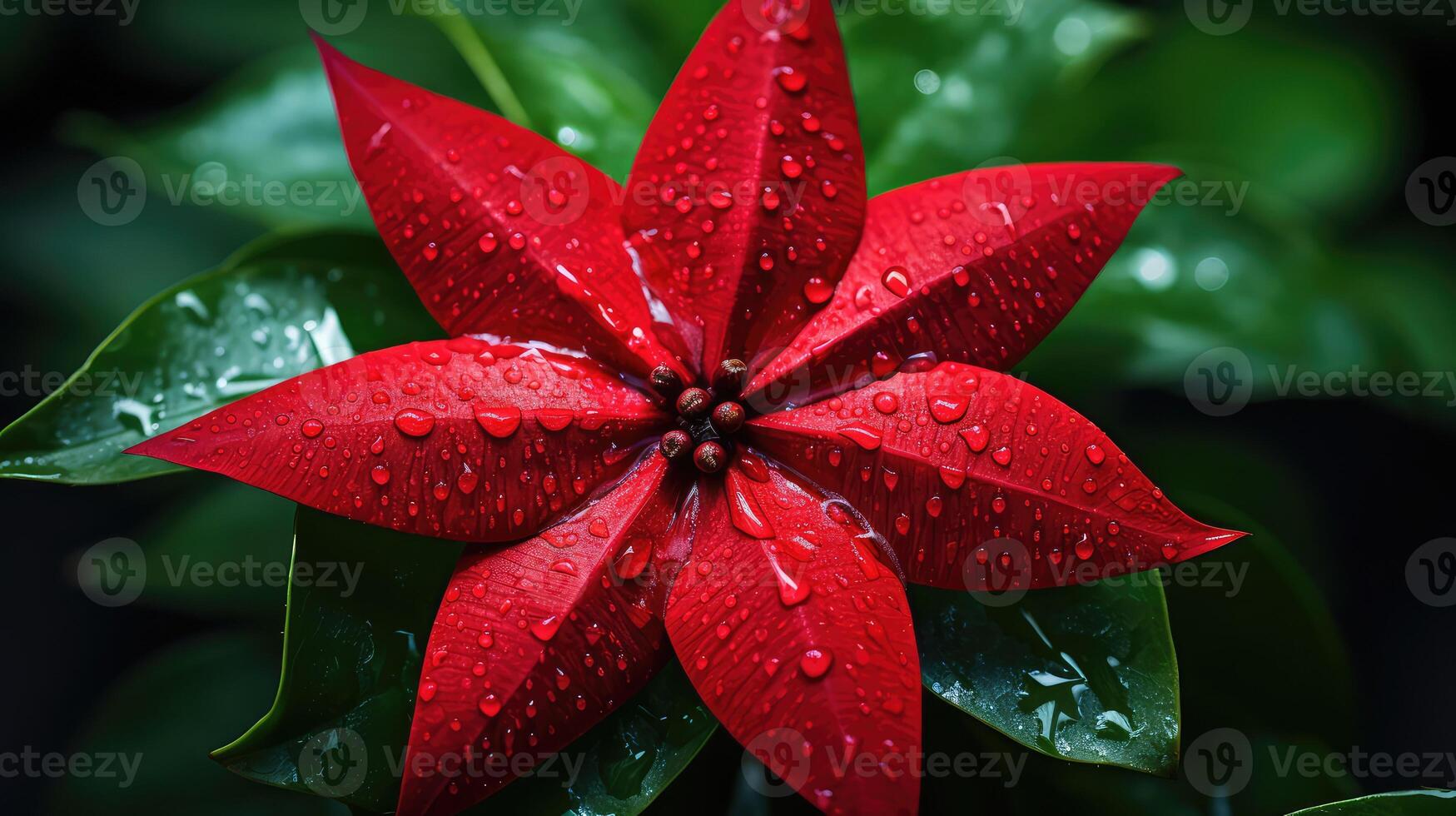 veins star red photo