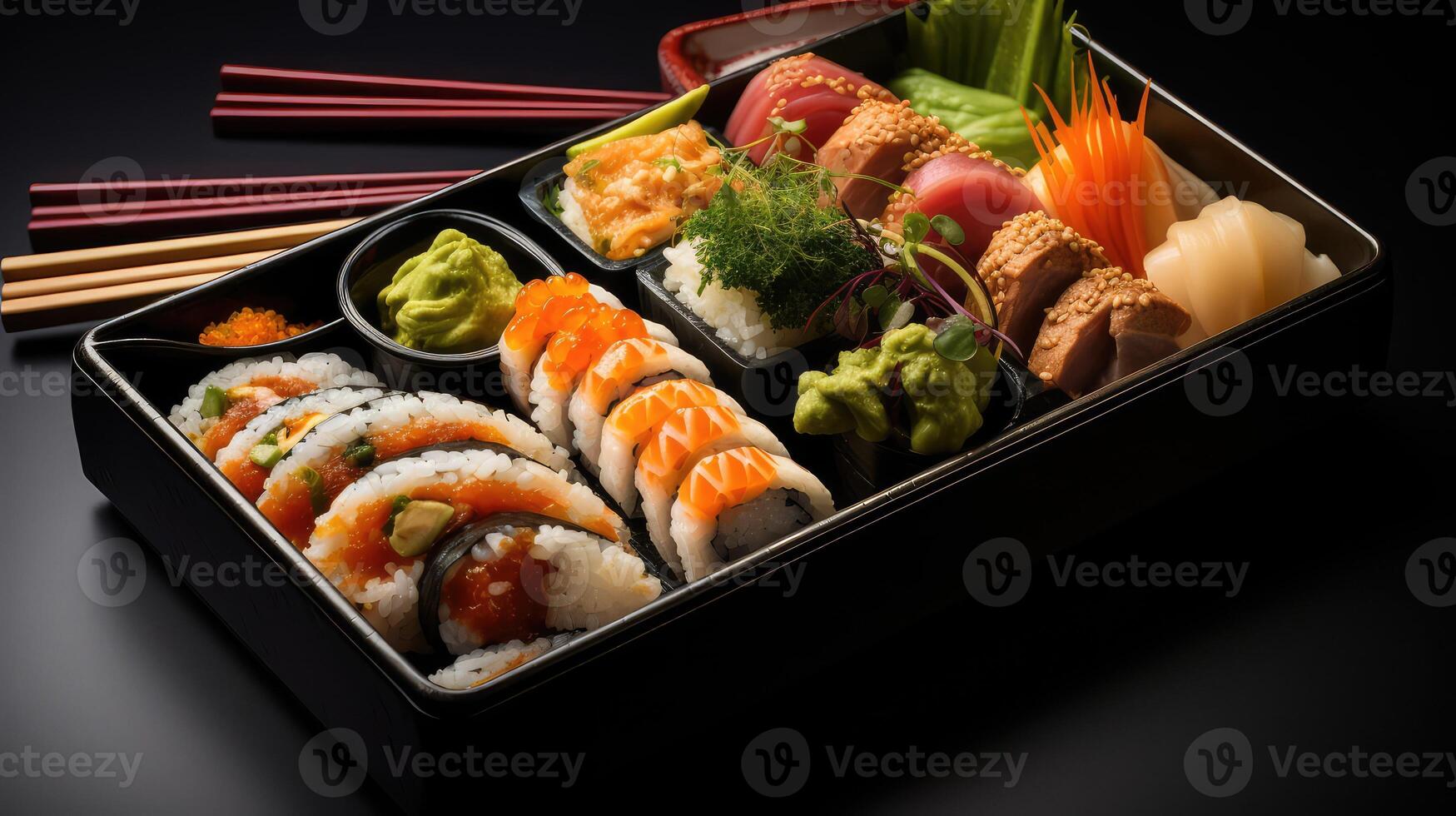 sushi bento box photo