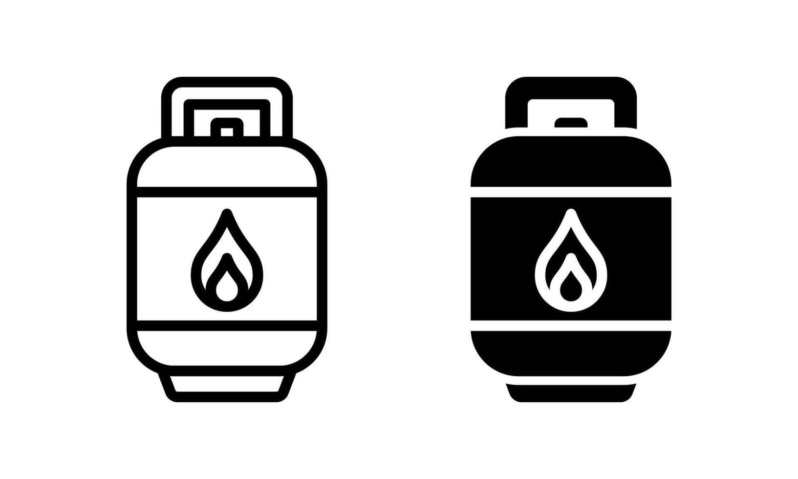 Gas tank icon. LPG gas tank symbol. Suitable for propane gas cylinder graphic resources. vector