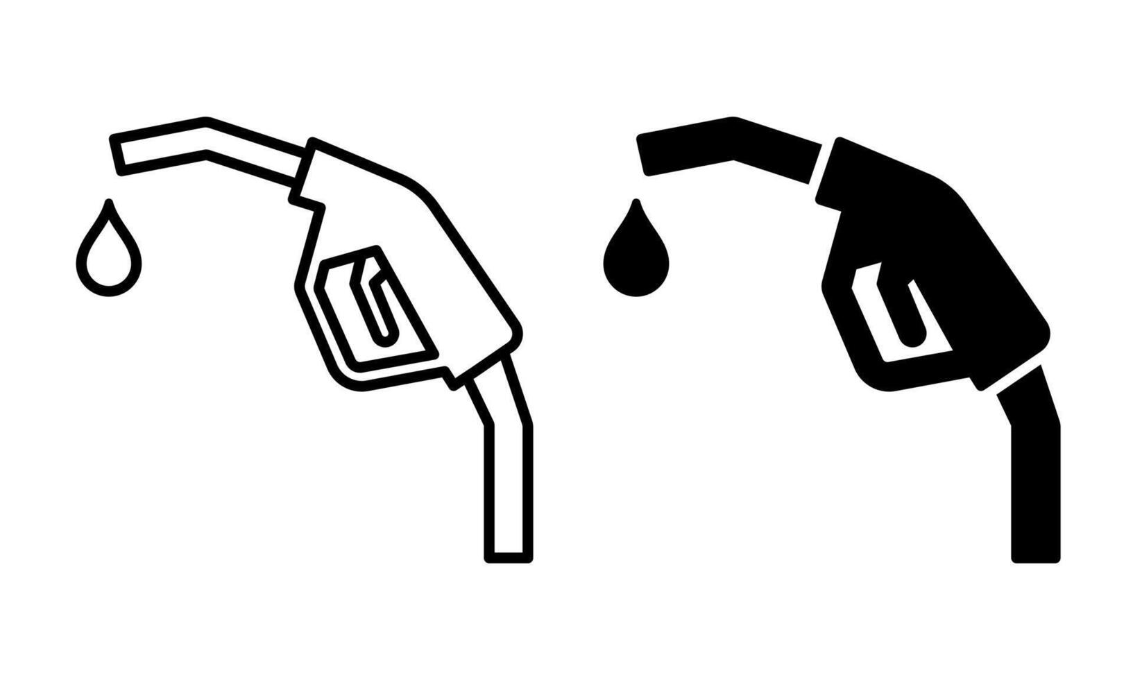 Gasoline pump symbol. Fuel filling station icon. Suitable for oil and gas industry design element. vector