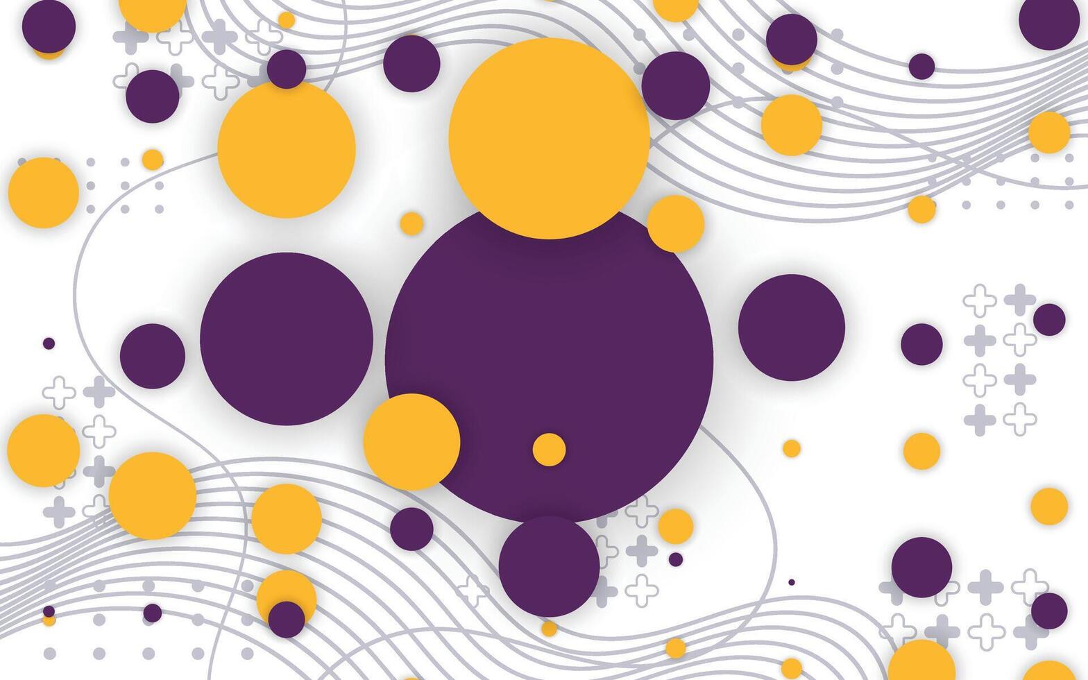 Circle geometry background with trendy colors vector