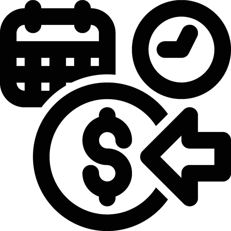 Revenue Tracking, Income Tracking Outline Icon vector