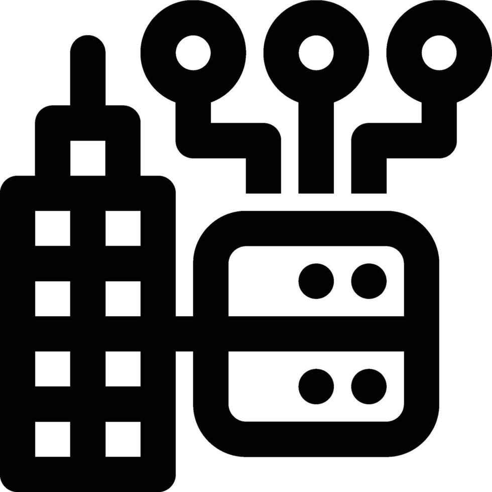 ERP Hardware, ERP Database Outline Icon vector