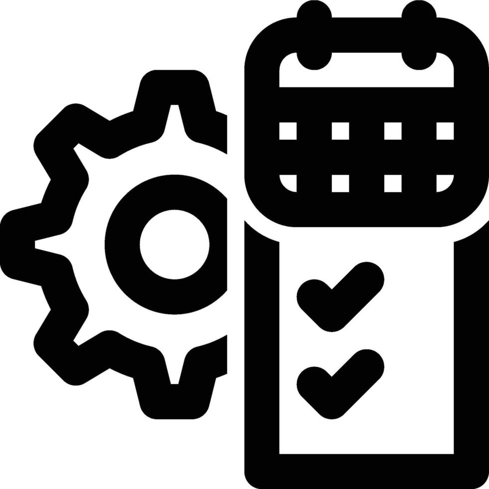 Productivity Tools, Task Management Outline Icon vector