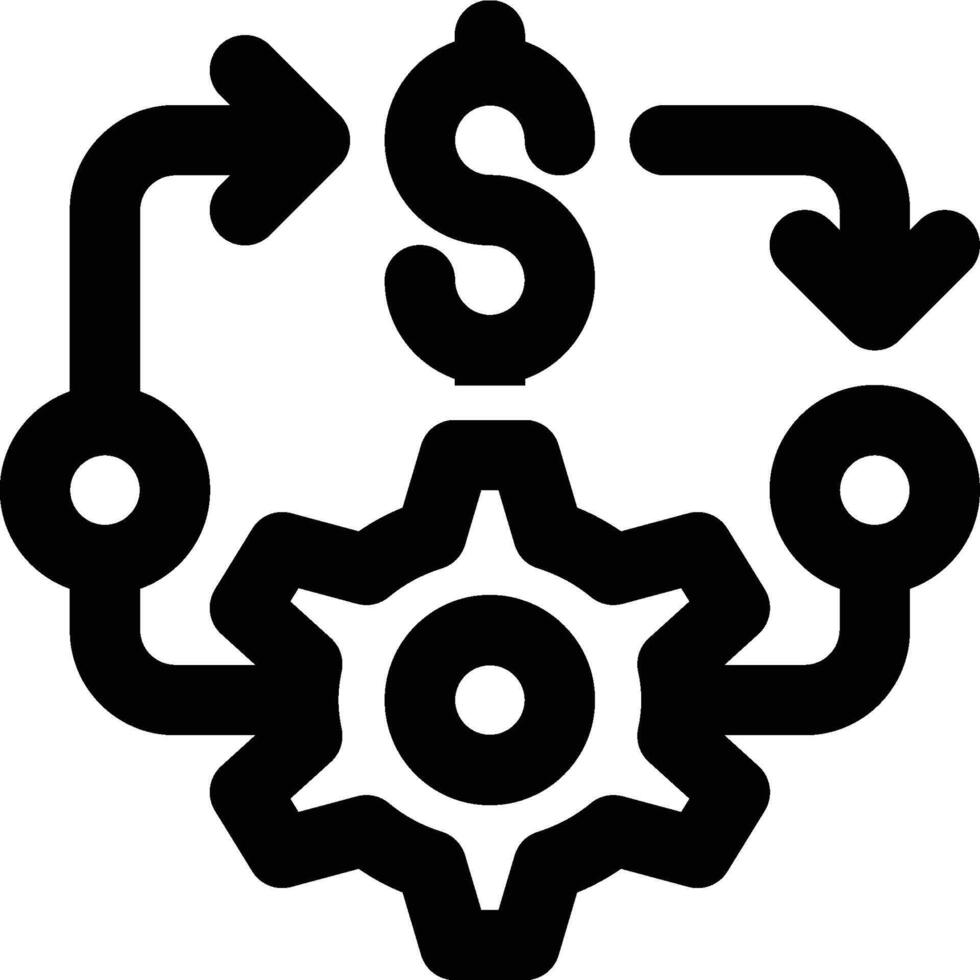Business Process, Optimization Outline Icon vector
