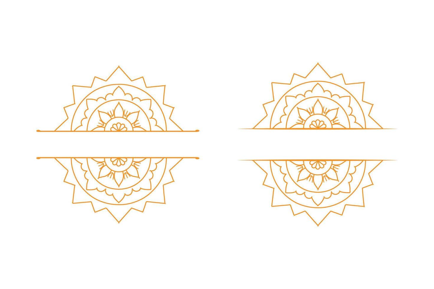 Mandala logo design vector