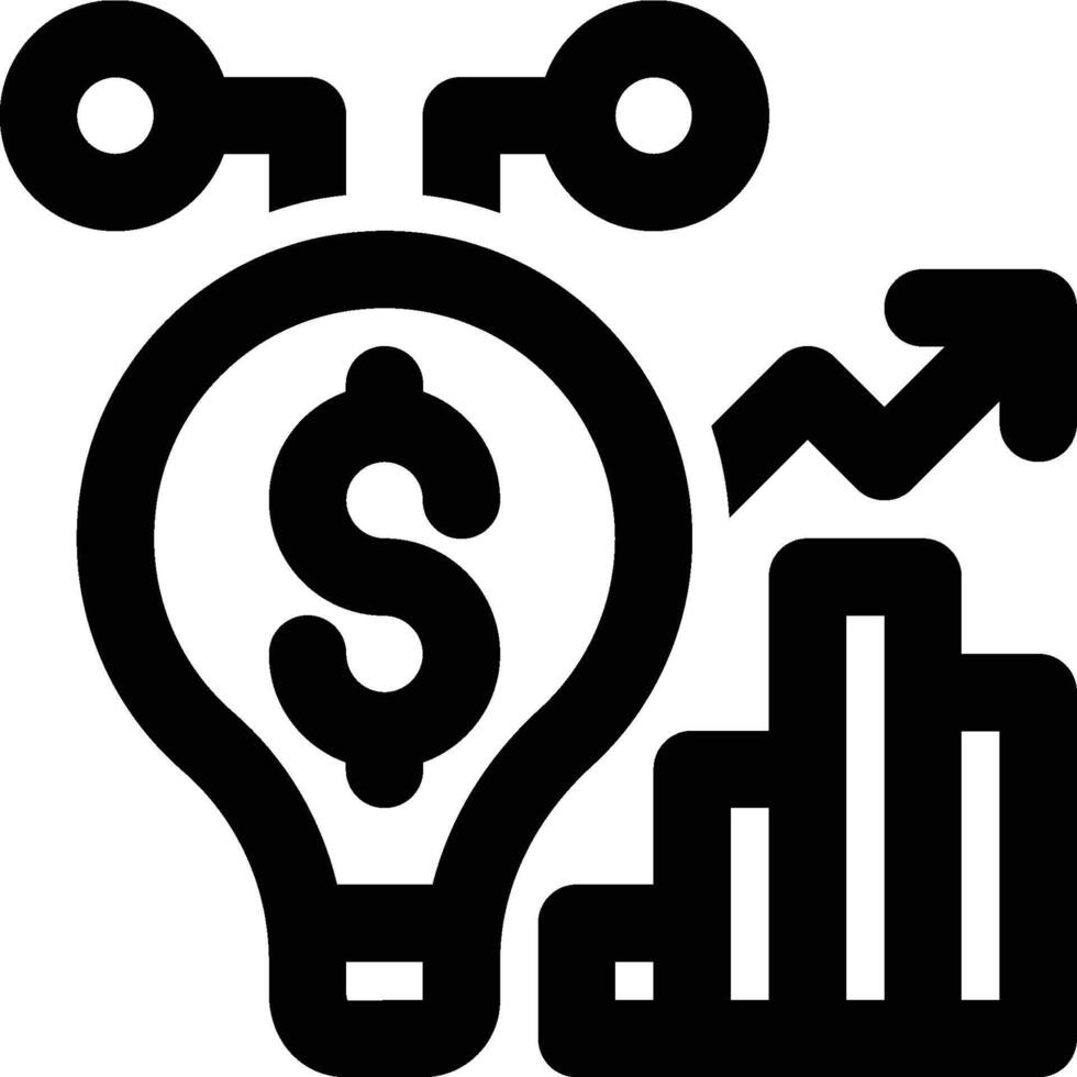 Business Intelligence, Business Analytics Outline Icon vector