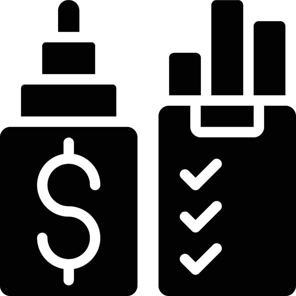 Enterprise Asset Management, EAM Glyph Solid Icon vector