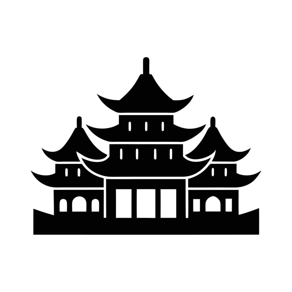 Architecture silhouette house vector