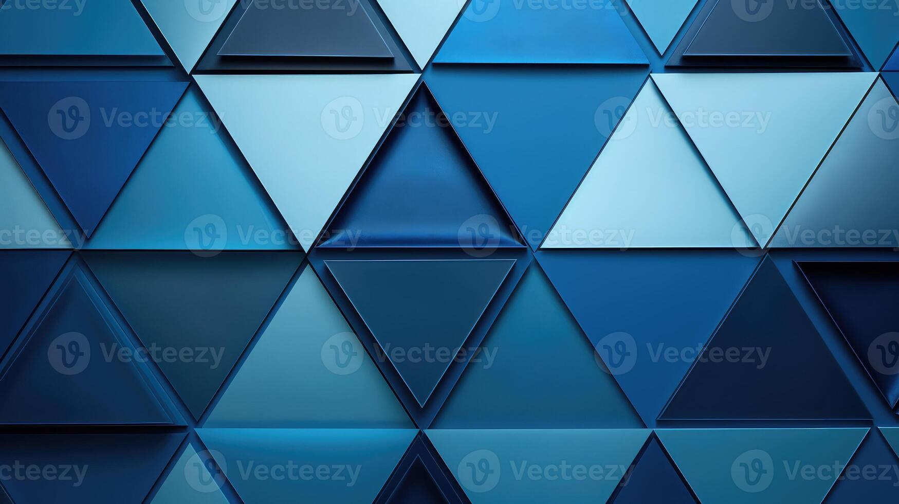 triangles blue shapes photo