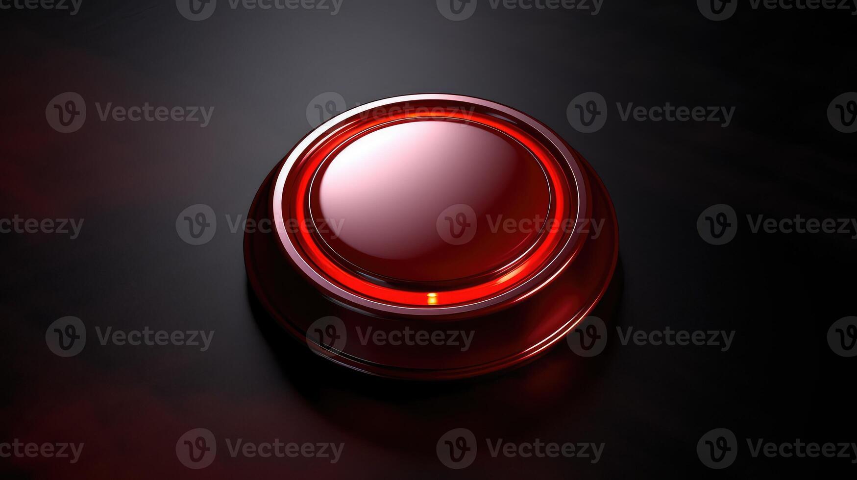 industrial 3d red button photo