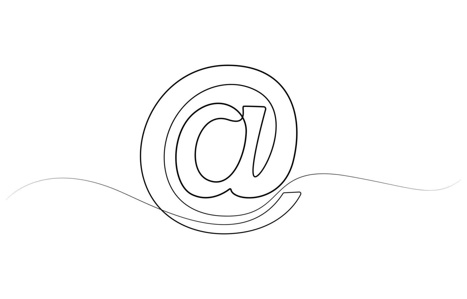 symbol one line art vector