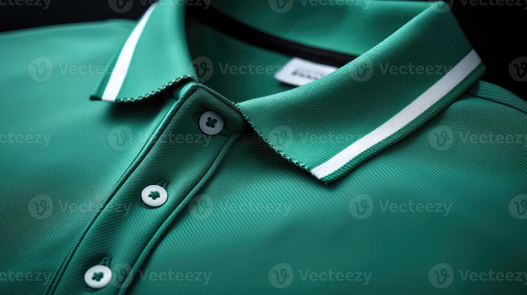 vibrant green polo shirt photo