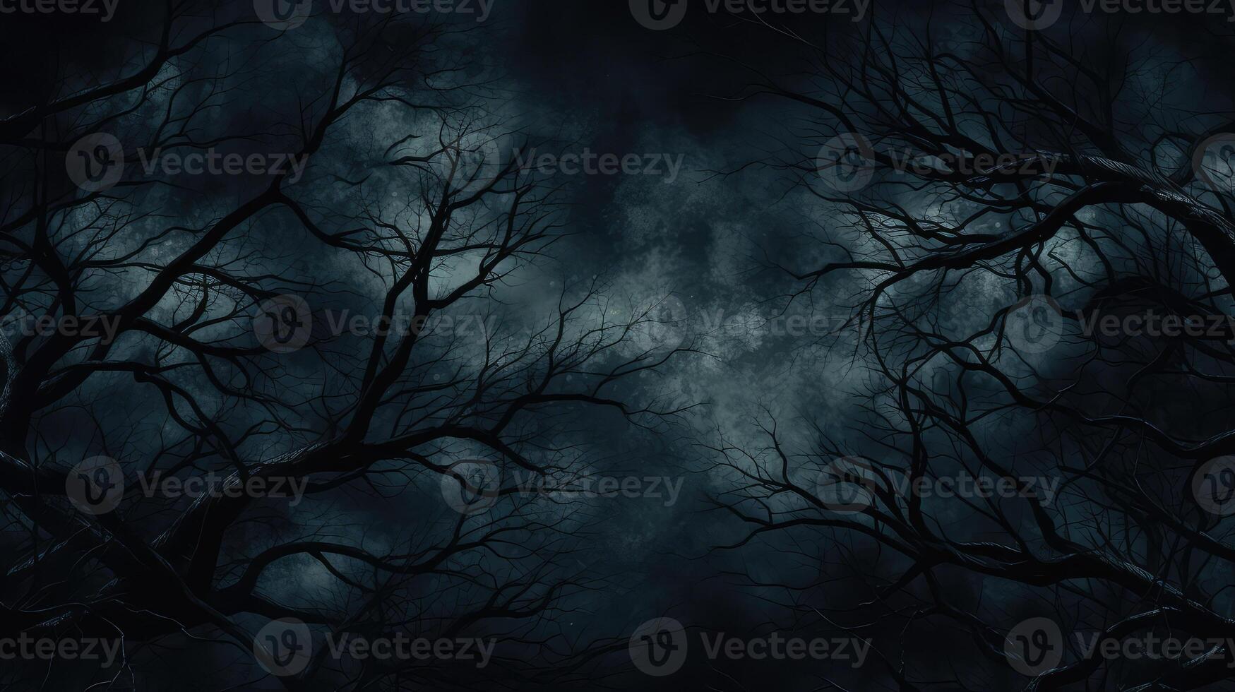 silhouette dark seamless pattern photo