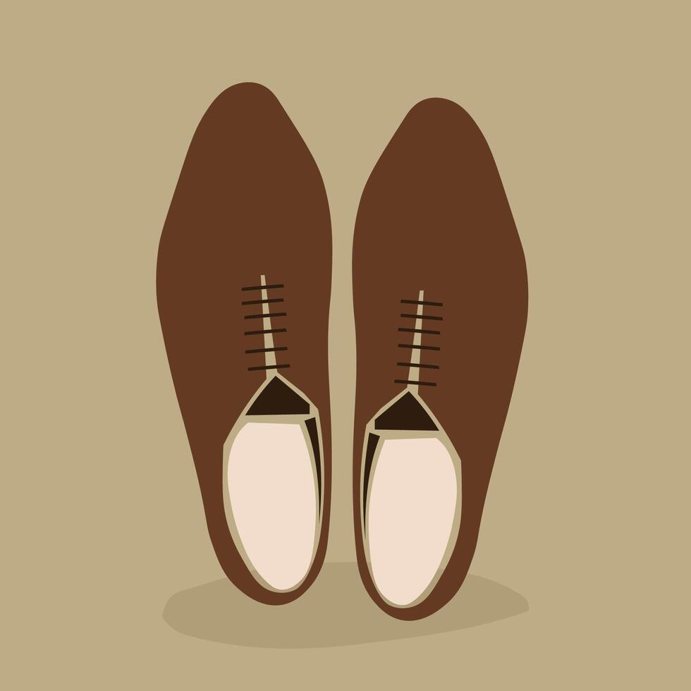 Illustration of simple male shoes vector