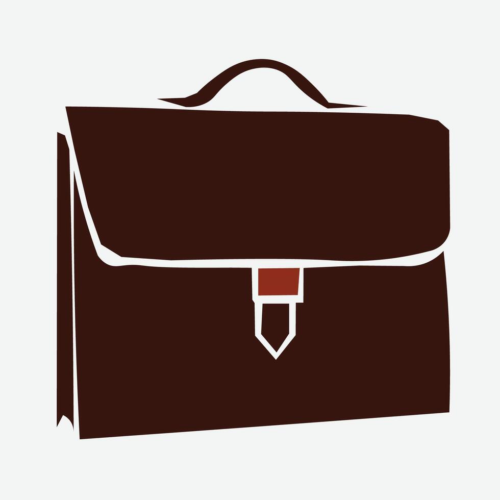 Illustration of male briefcase vector