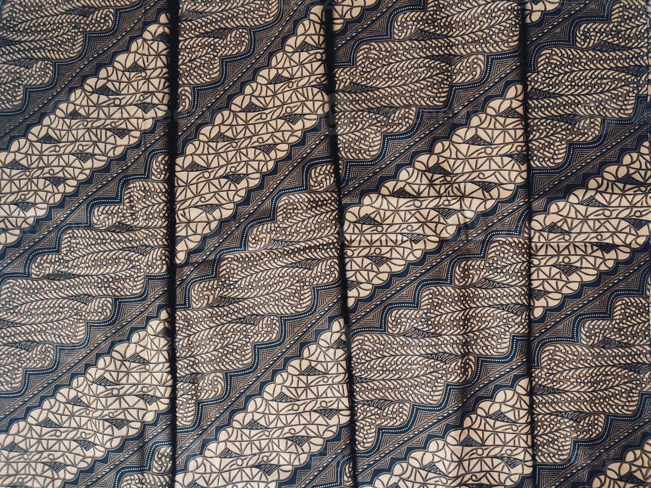 a black and white striped fabric with a pattern photo