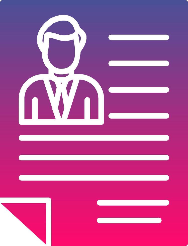 Resume Creative Icon Symbol Art Sign vector
