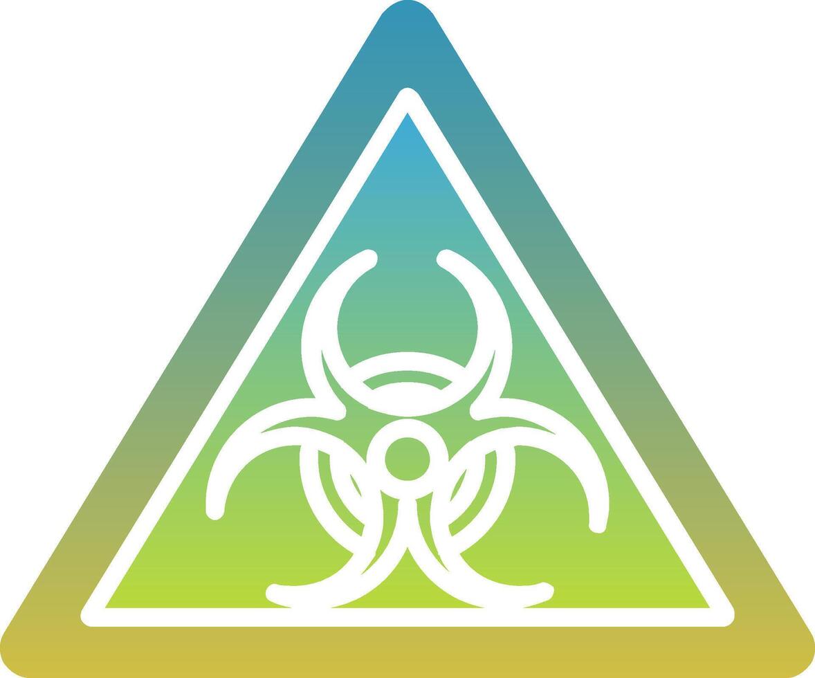 Biological Hazard Creative Icon Symbol Art Sign vector