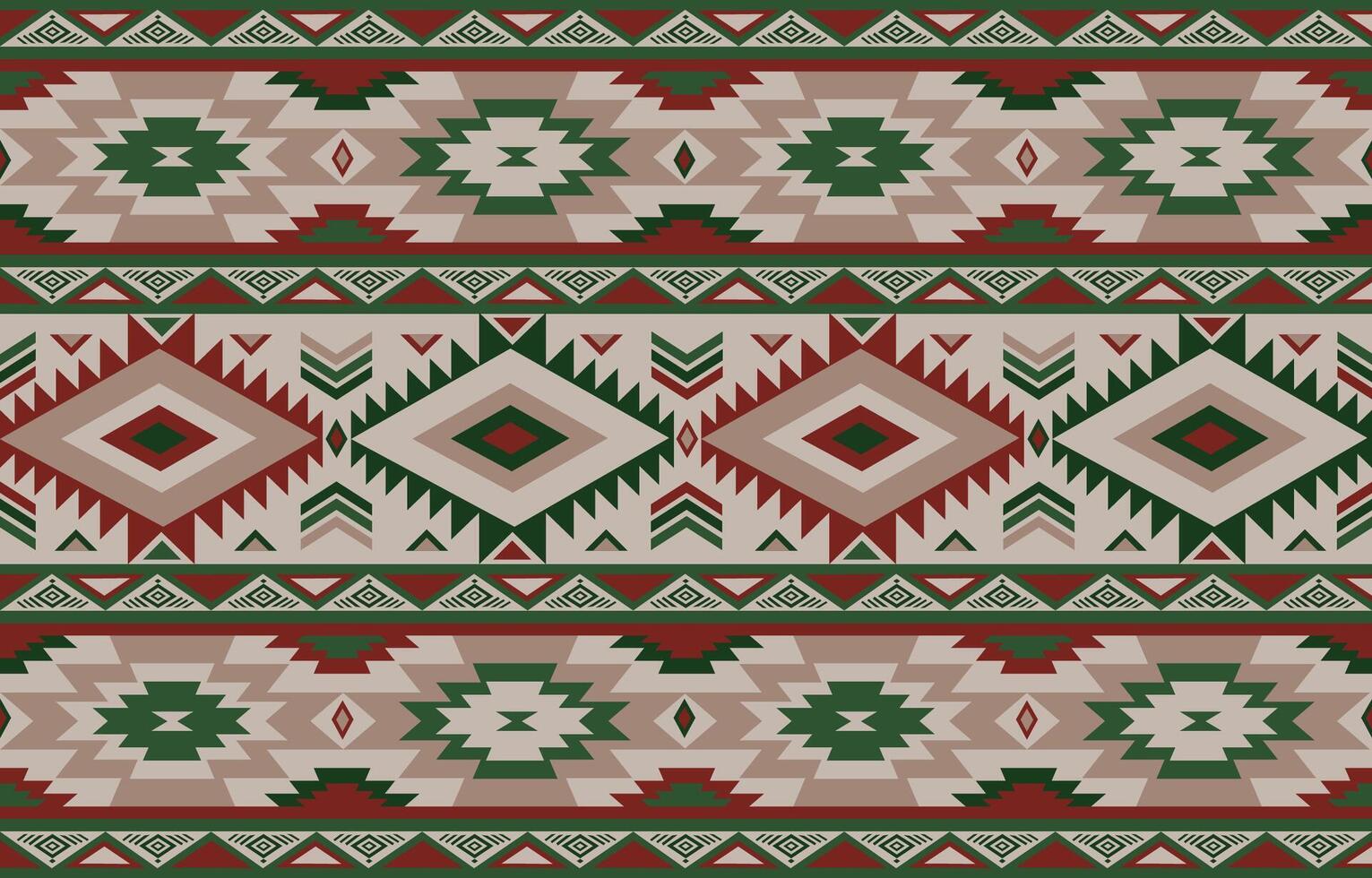 native American pattern in earth-tone colors vector