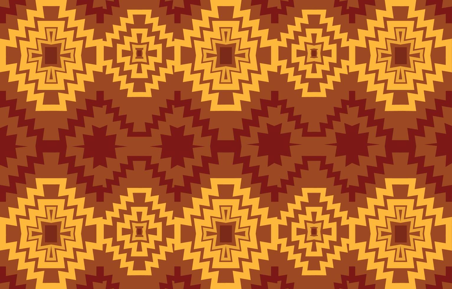 brown square tribal pattern vector